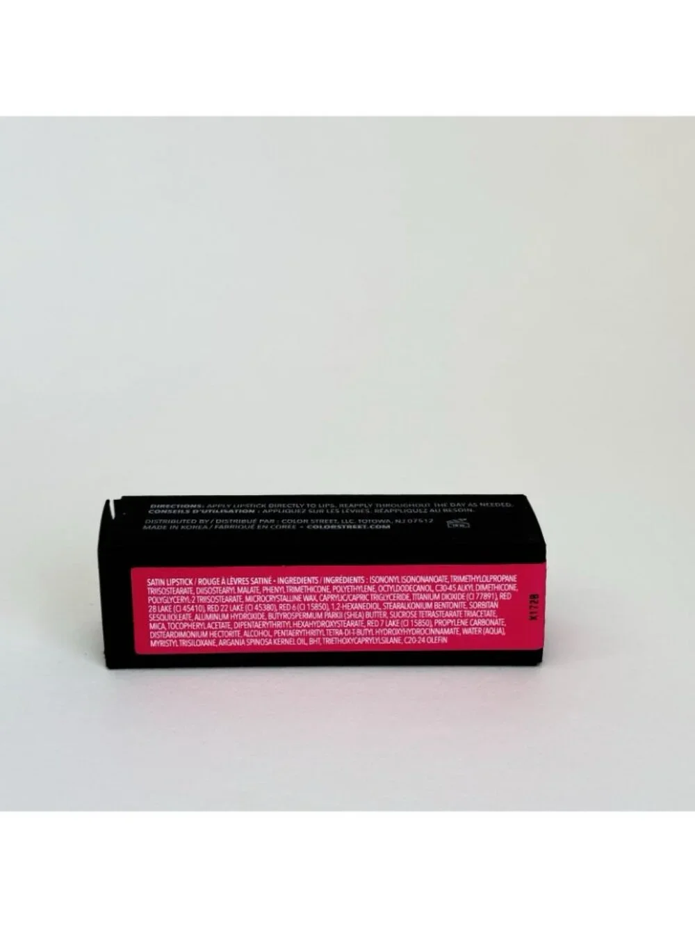 Color Street Lipstick Knockout 303 Vibrant Cool Pink Satin Lip Stick NEW